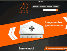 Tablet Screenshot of alumendesign.com.br